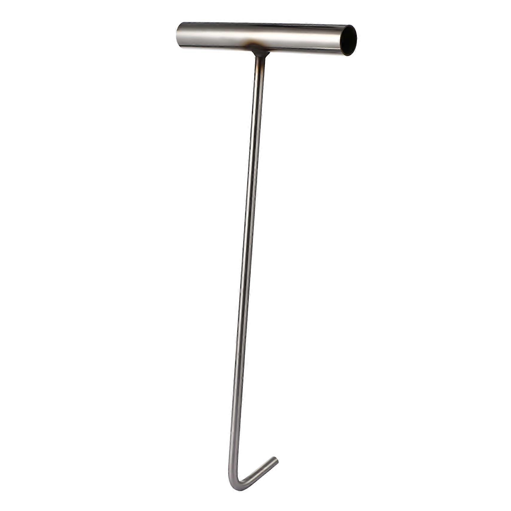 Manhole Cover Hook Tshaped lifting hook for manhole covers, easy to use for maintenance work on sewer channels.