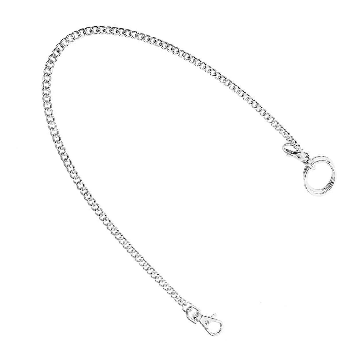 Jeans Wallet Chain - Men's Pocket Watch Chain, Metal Silver Tone, Belt And Wallet Chain For Jeans