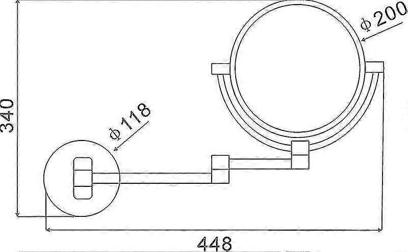 Syhmy 10x Led Lighted Wall Mounted Mirror Wiring Rose Golden