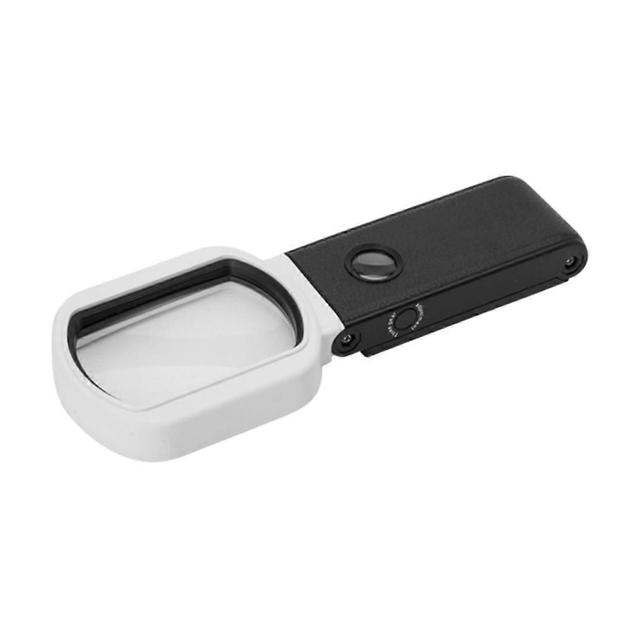 1Satz Handheld LED Magnifying Glass, Foldable 2X Magnifier for Precision Repairs, Ideal for Near-Sighted Users