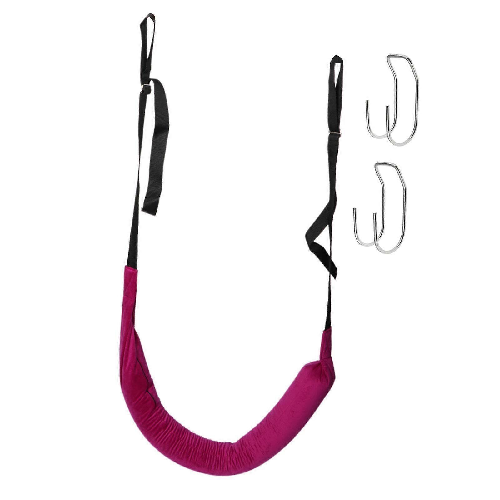 Lumbar Traction Belt For Back Support And Decompression, Adjustable, Hook Closure, Back Pain Relief, Purple