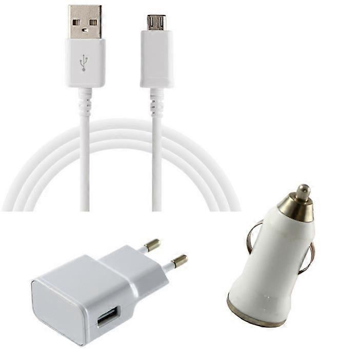Chargeur 3 en 1 - Phonillico - Compatible avec Samsung Galaxy NOTE 1-4 - Câble USB 1 m - Chargeur 2
