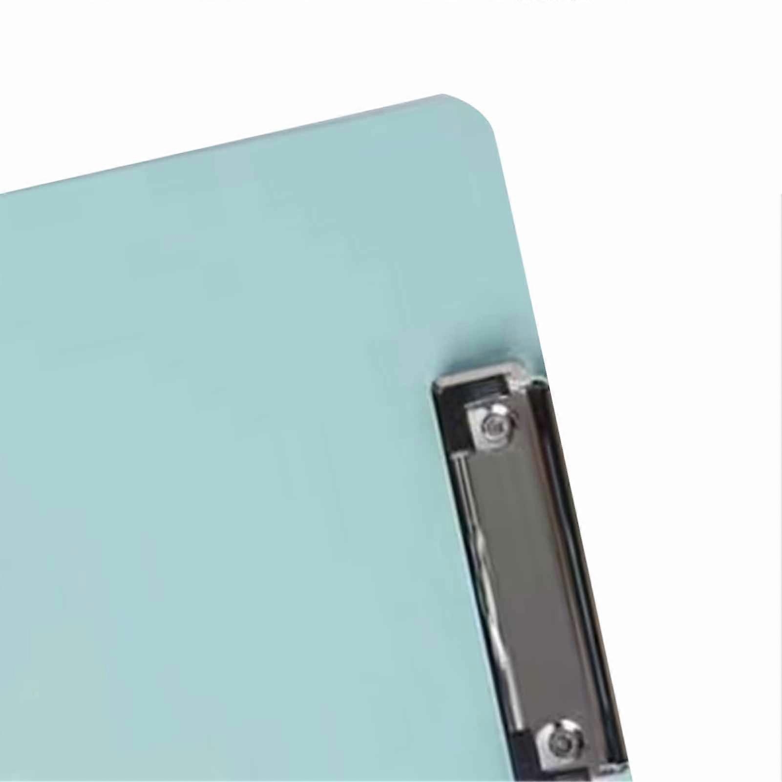 A4 Clipboard Thickened Multipurpose Desktop Document Holder for Files Materials School Office Light Green