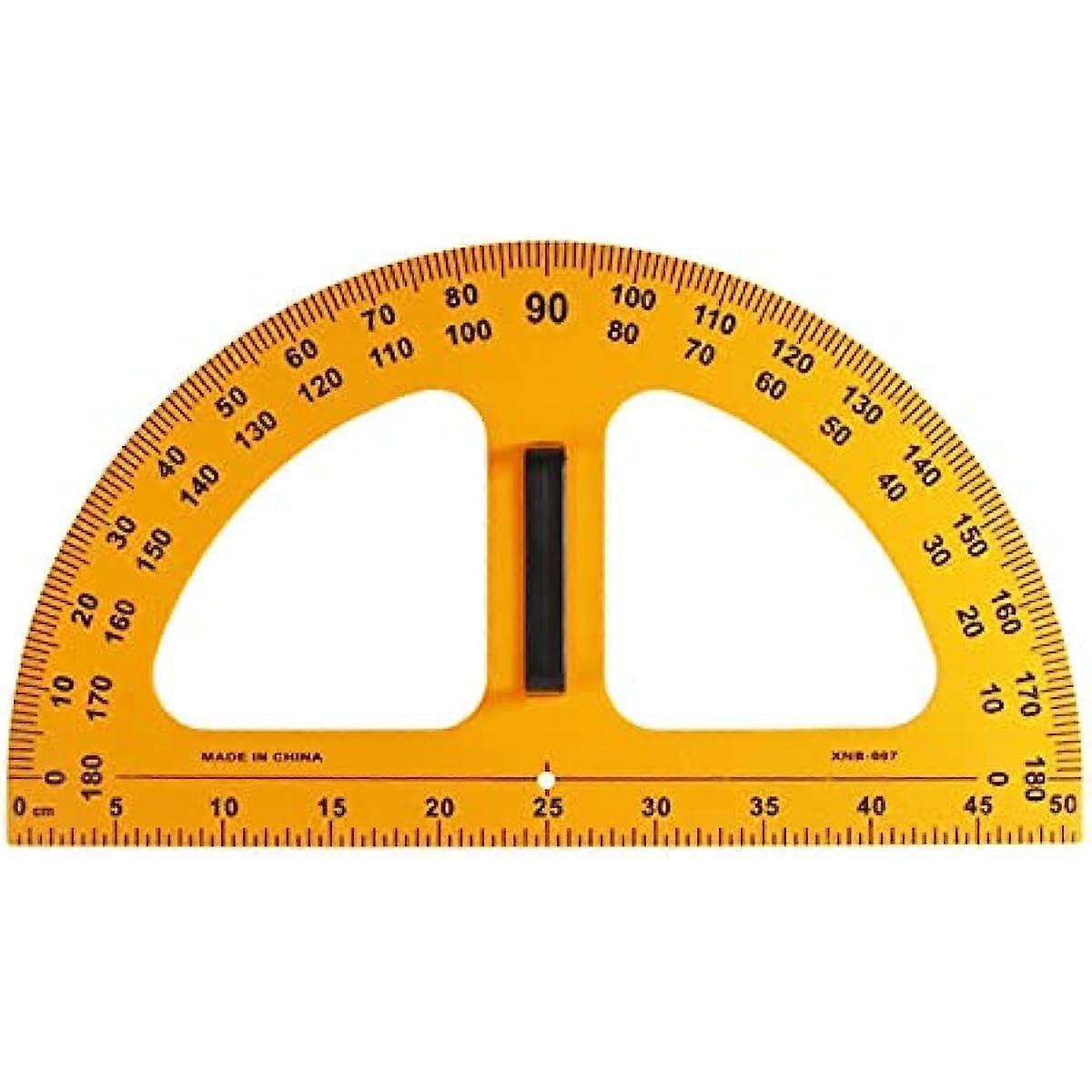 Lehrer Winkelmesser für Whiteboard, Große Größe, Präzises Geometrie-Lineal, Messlineal für Mathe und Unterricht