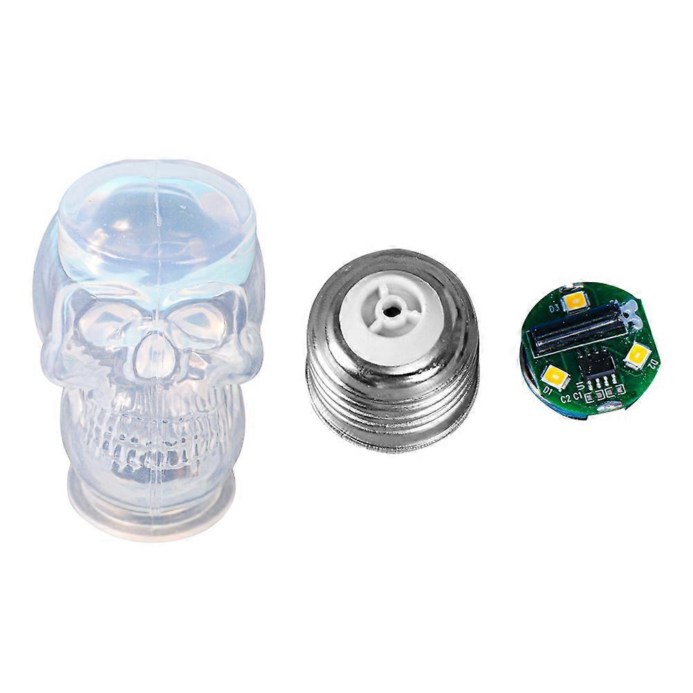 Silicone Light Bulb Mold For DIY Crafts And Home Decoration 6.8X4.7cm Flexible High Transparency 1 Set