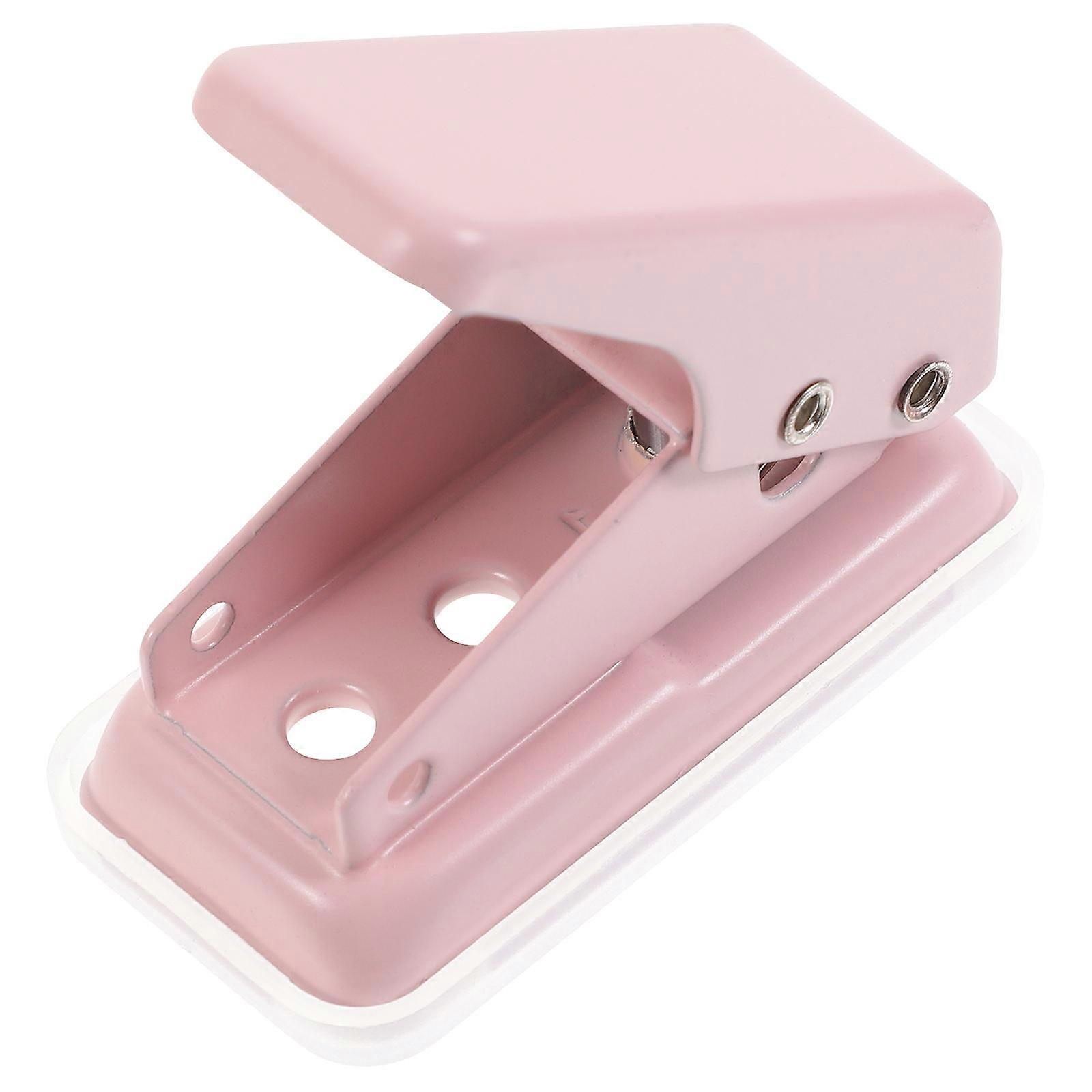 Handheld Hole Puncher Durable Plastic Metal Paper Hole Maker For Home Office Work Travel 1Pcs