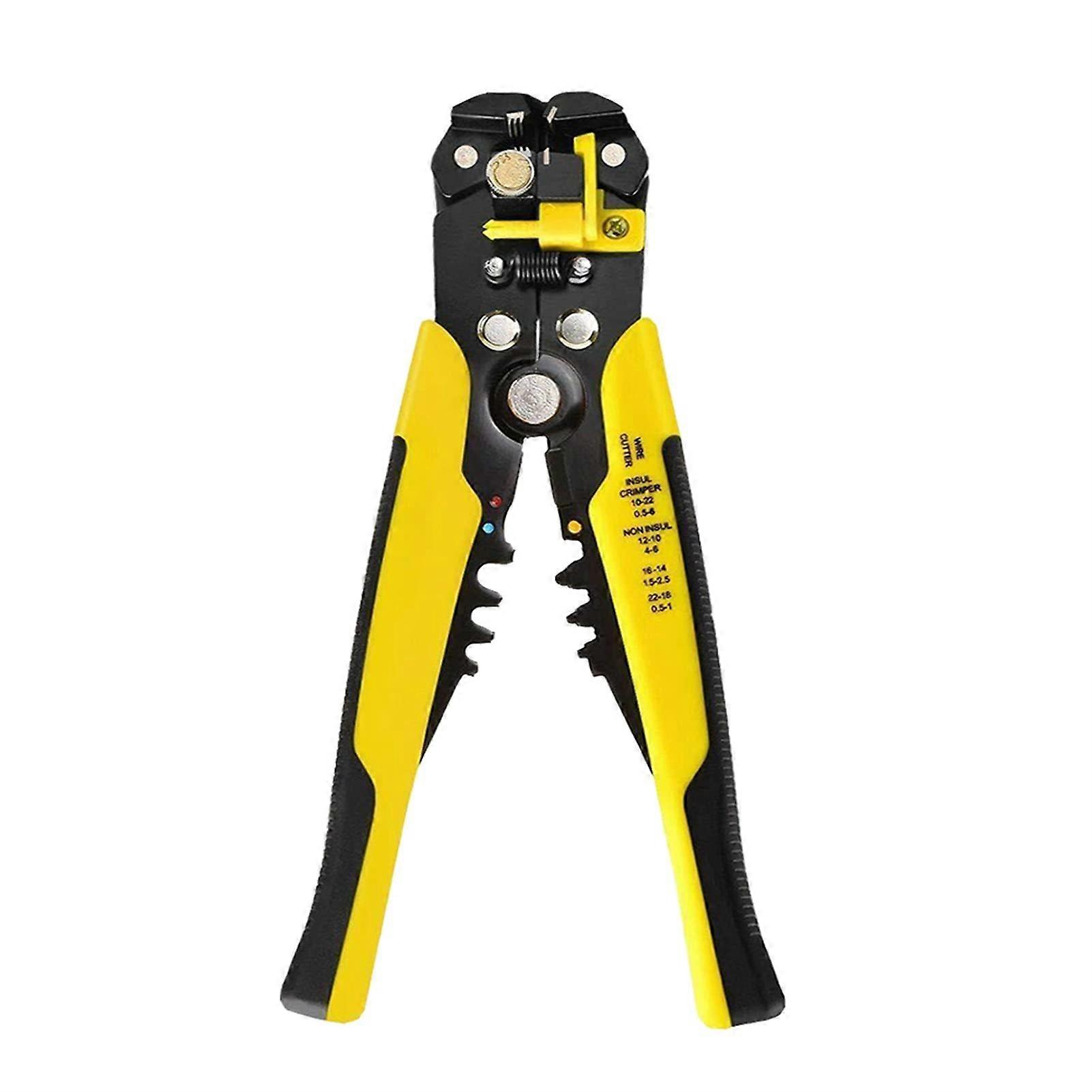 Crimping Tool 0.2-6.0 Mm Terminals, High-Precision Multifunctional Wire Stripping Tool, Yellow