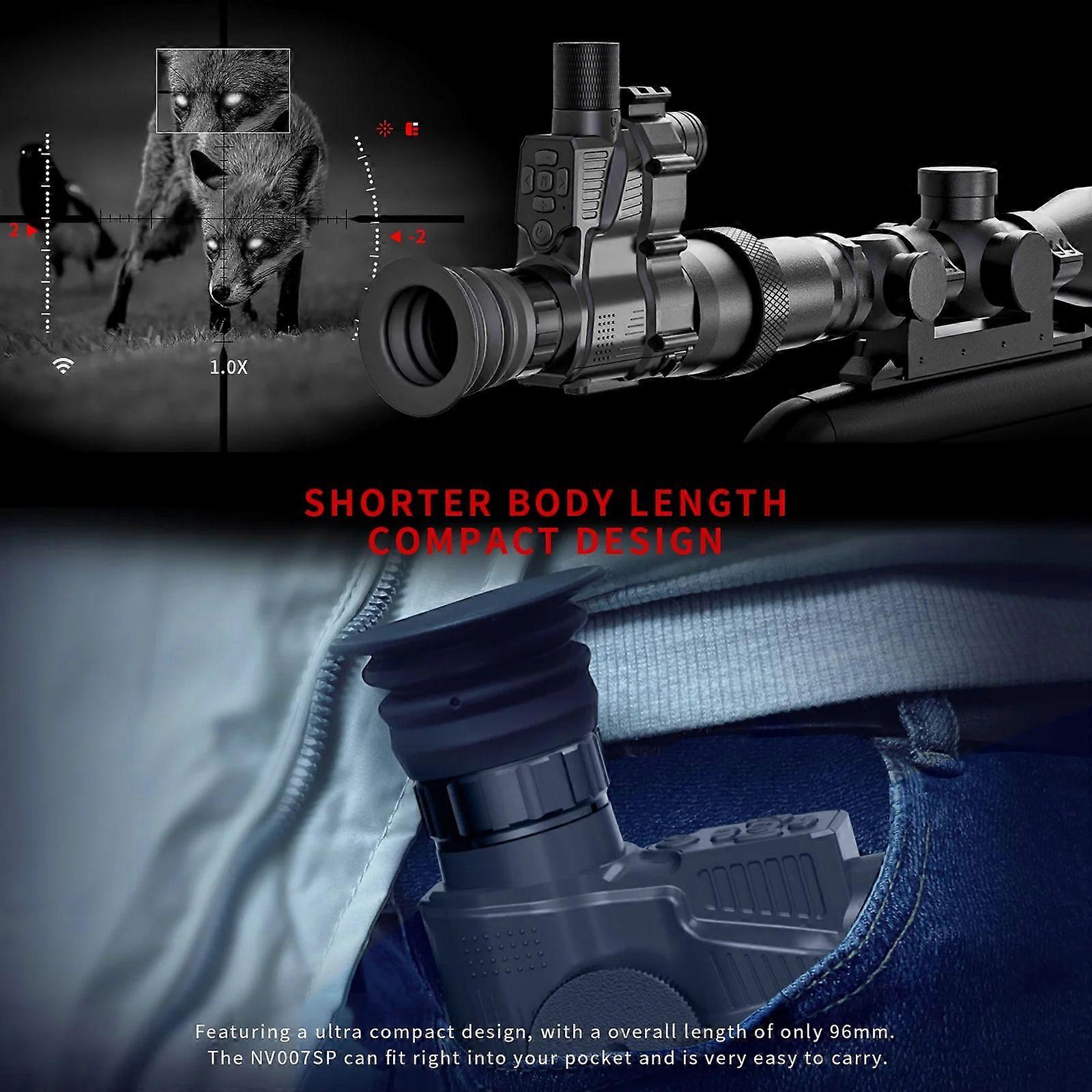 Magnification 4X-14X Waterproof Infrared Night Vision Scope OLED Screen WiFi Digital Monocular