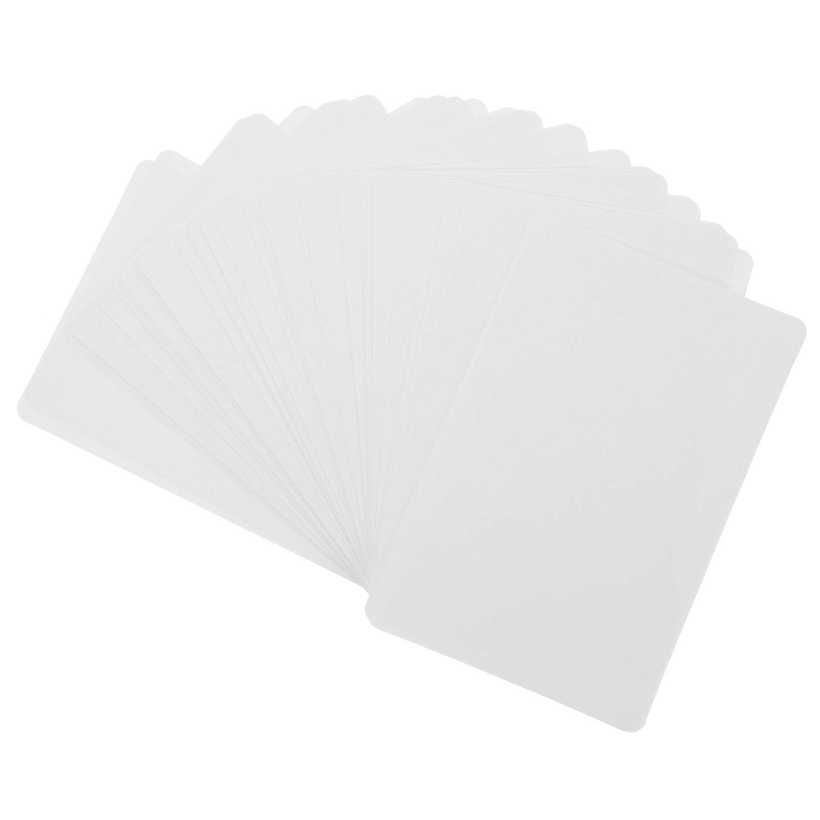 50pcs DIY Blank Bookmarks for Kids and Adults White Paper Bookmarks for DIY Craft Accessories 2x6