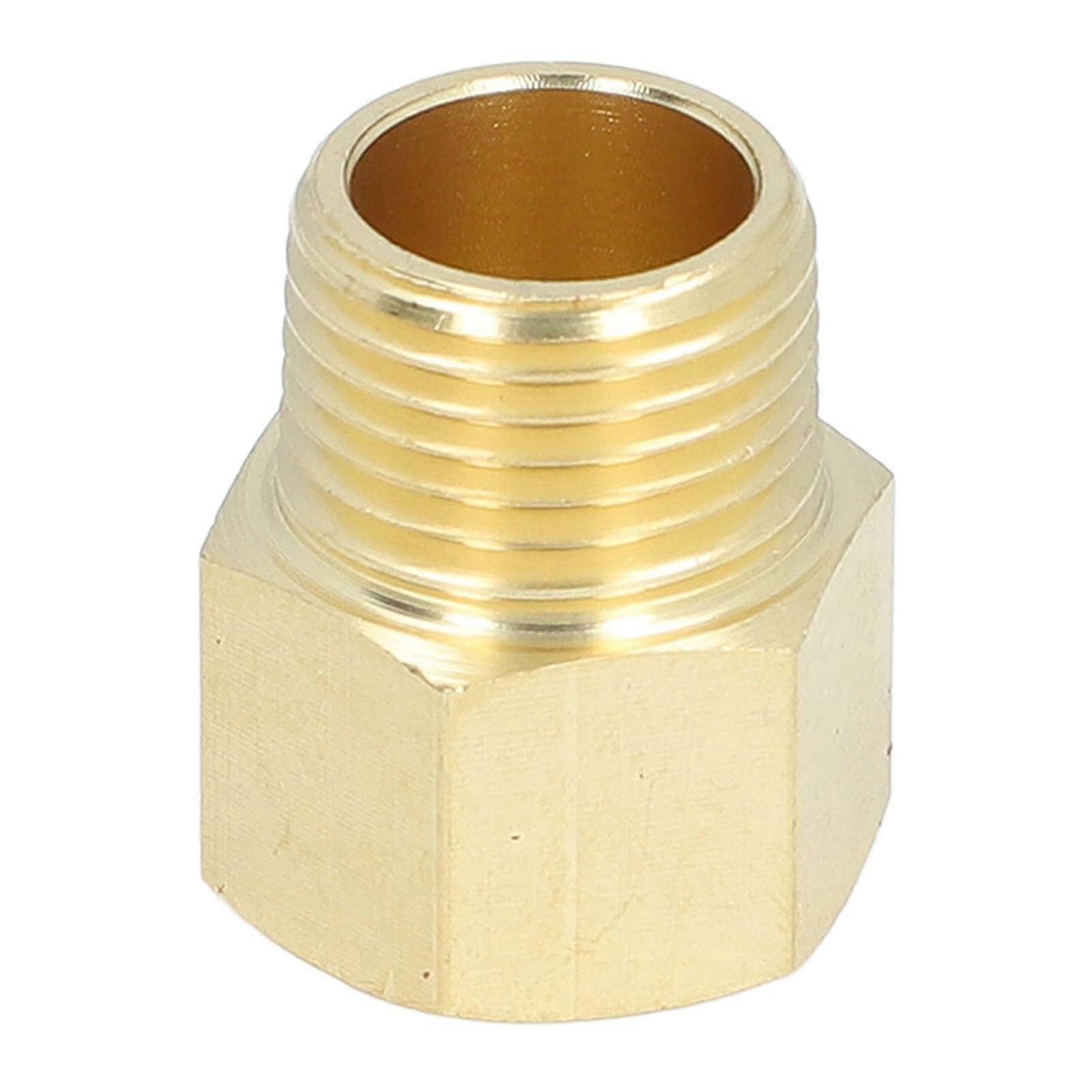 Brass Pipe Fittings 1/2 Inch, 10-Pack NPT Male to Female Brass Adapter, Erosion Resistant Connectors, Swift Connection Solution