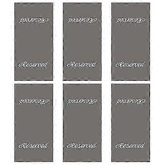 6 db fenntartott széktábla templom pad fenntartott ülőtáblák nyomtatott