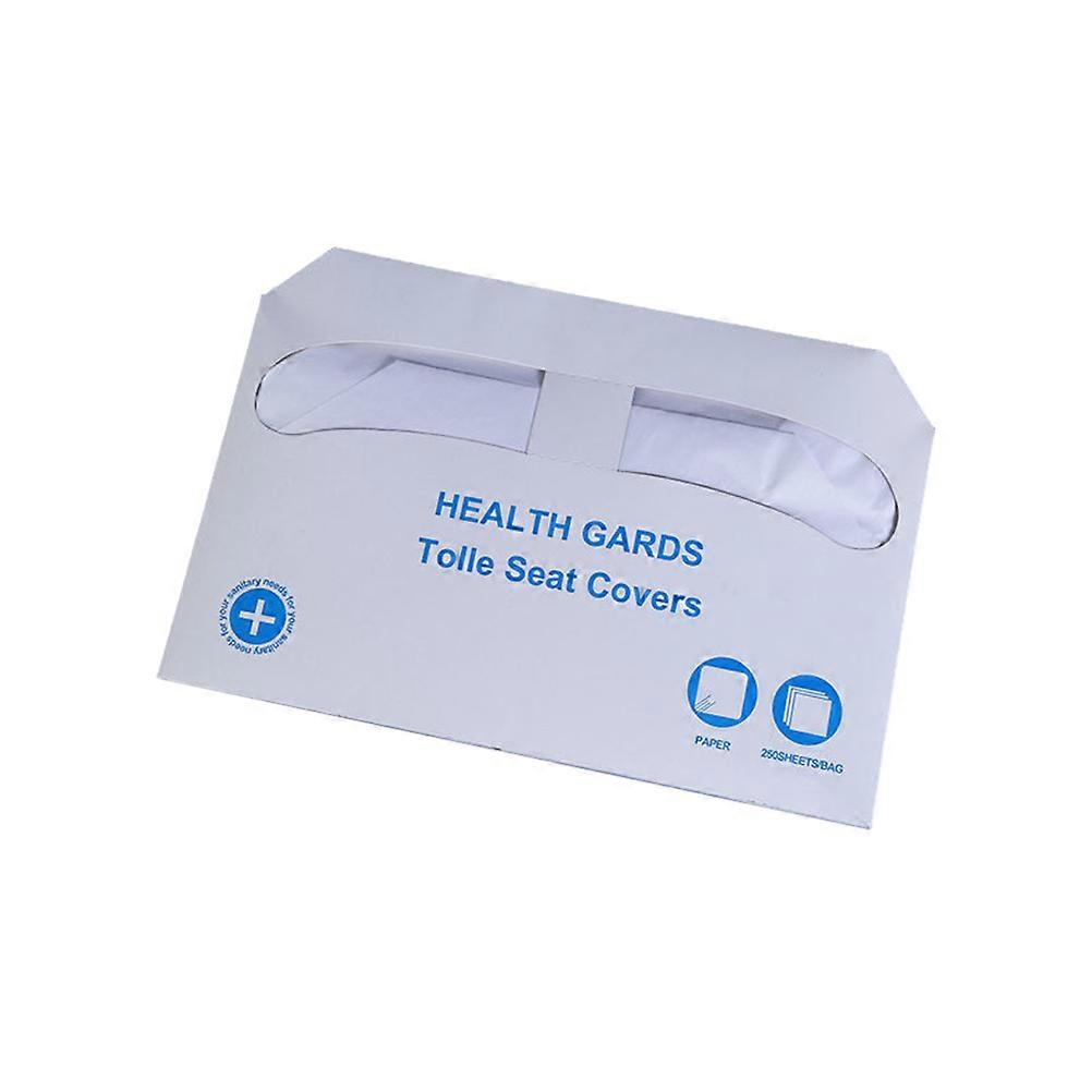 غطاء مقعد المرحاض الأبيض القابل للتصرف وسائد مصنوعة من لب الخشب للاستخدام في الحمام 250 ورقة