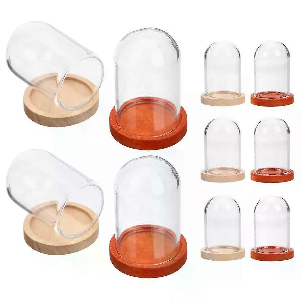 Centerpieces Clear Display Case, 10pcs Small Glass Display Case for Decor Collectibles