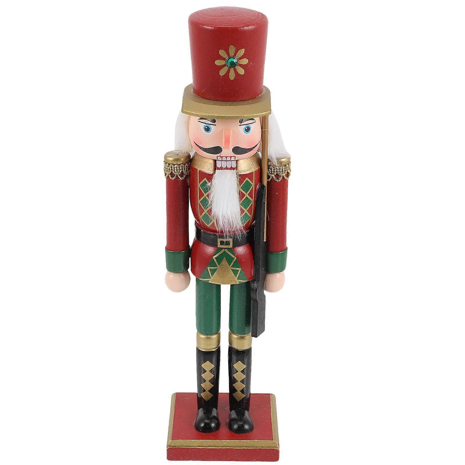 Nutcracker Soldier Decor Multi Wooden Nutcracker Ornaments for Premium Wood