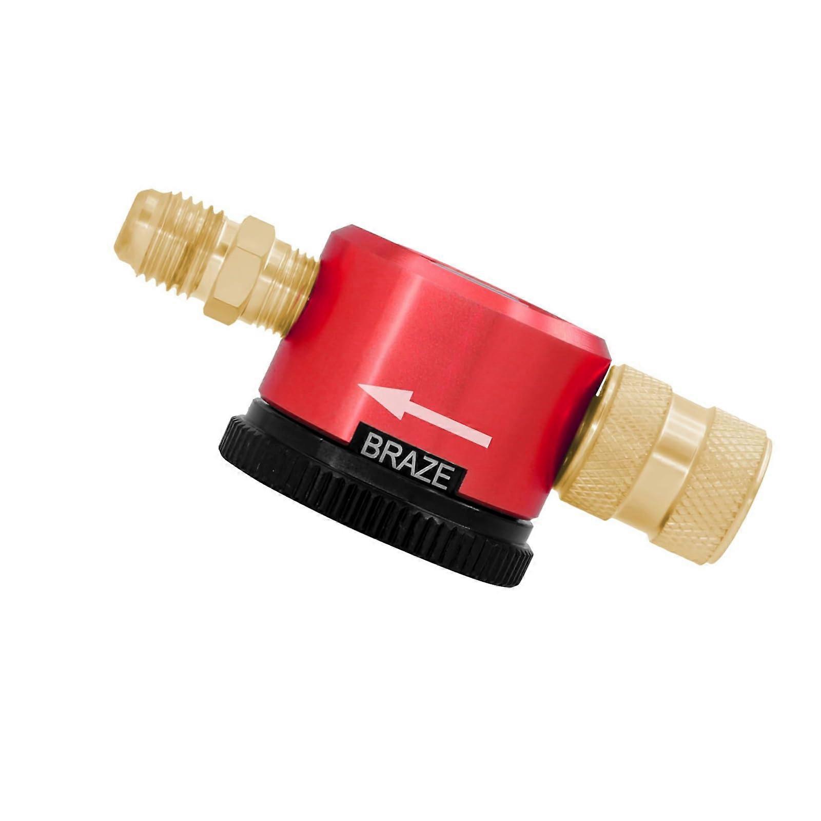 High-Performance Brass Nitrogen Flow Regulator Tool for HVAC Systems, Quick Adjustments, Compatible with Nitrogen Purging