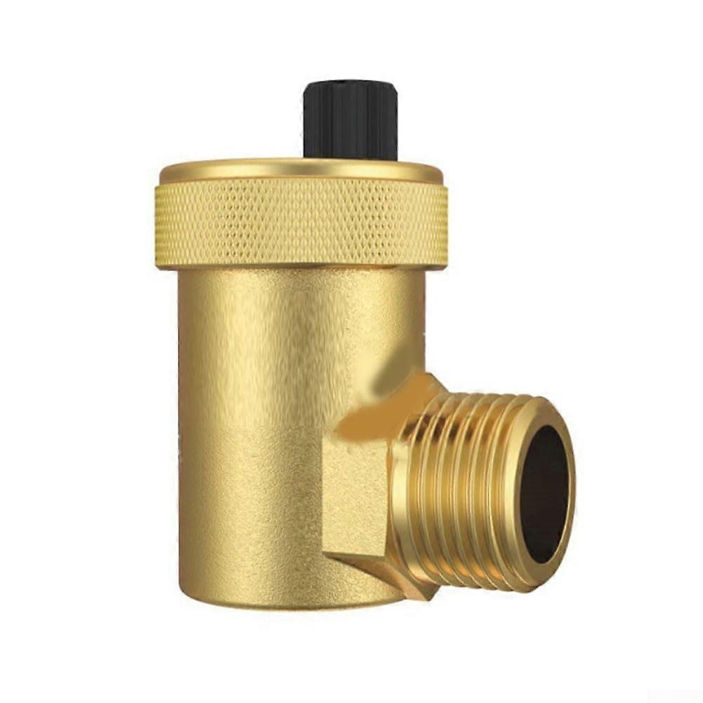 Automatic vent valve G12 made of brass for exhaust efficiency (Gold)