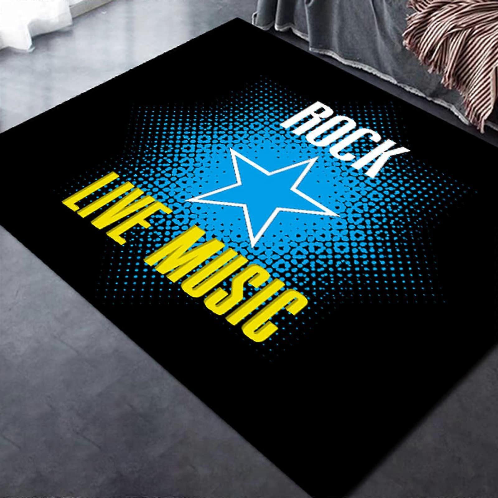 Non-Slip Drum Rug, Professional Rectangular Electronic Jazz Drum Kit Mat, 1.4 x 1.8 M, Durable Non-Slip Surface