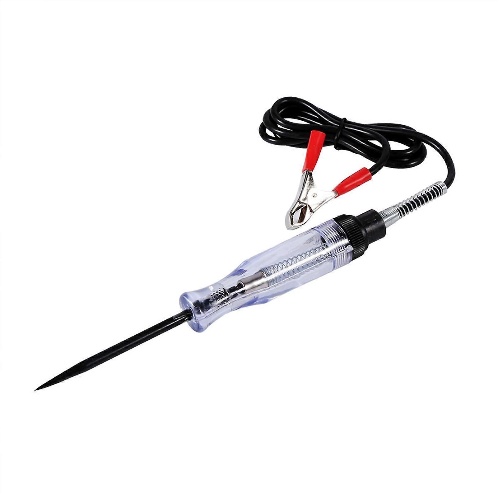 6V 12V 24V Volt Probe Pen, AS Plastic Grip, Carbon Steel Probe, Lighted Handle, Lightweight Design, Convenient for Testing
