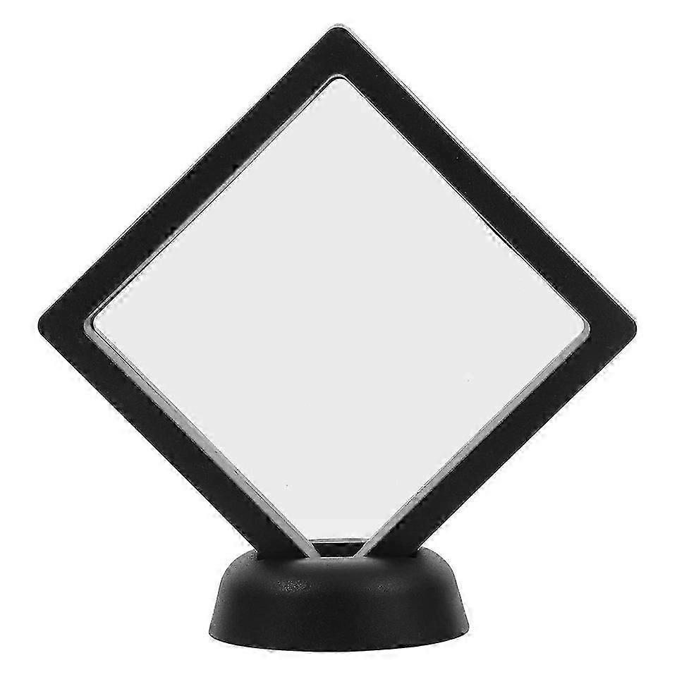 Transparent Display Stand Travel Floating Case, 2 Count, Clear Holder for Collectibles, Portable Storage Organizer