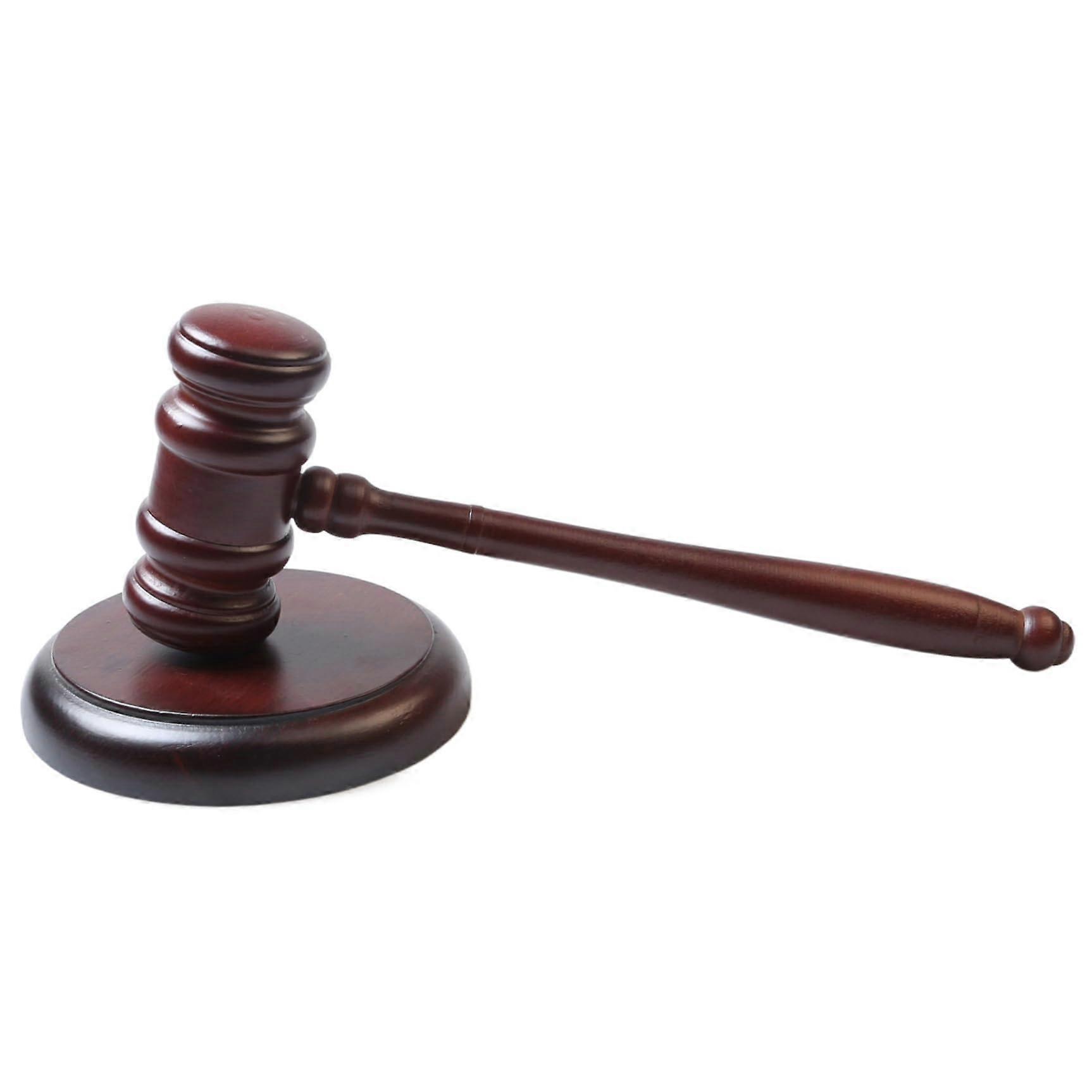 Cling and Block Set Mini Wooden Handmade Vintage Judge Gavels With Clay Hammer For Judge, Lawyer, Meetings, Auctions