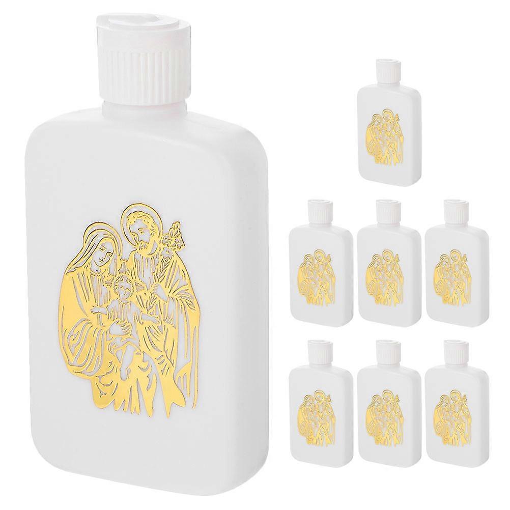 Delicate Holy Water Bottle for DIY Use Made of Reliable Plastic in Multi Colors 8 Pieces