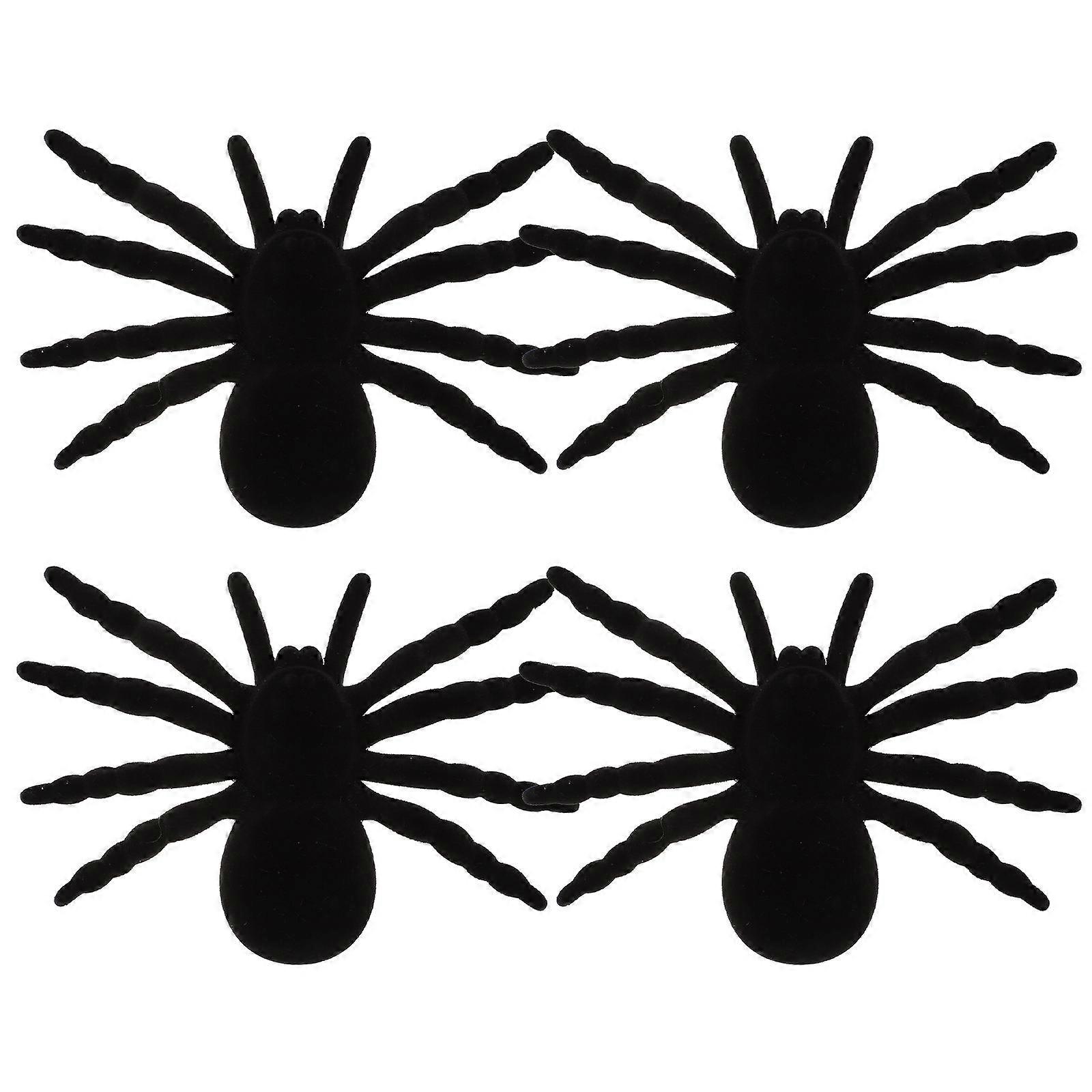 أدوات الديكور العنكبوت الأسود المخيف لحفلة الهالوين 20 سم شكل العنكبوت المادي