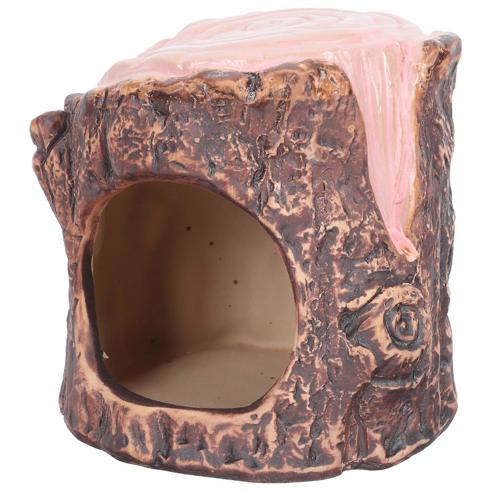 Ceramic Hamster House Lightweight Decorative Bed Safe Material Easy To Clean Cozy Nest For Small Pets