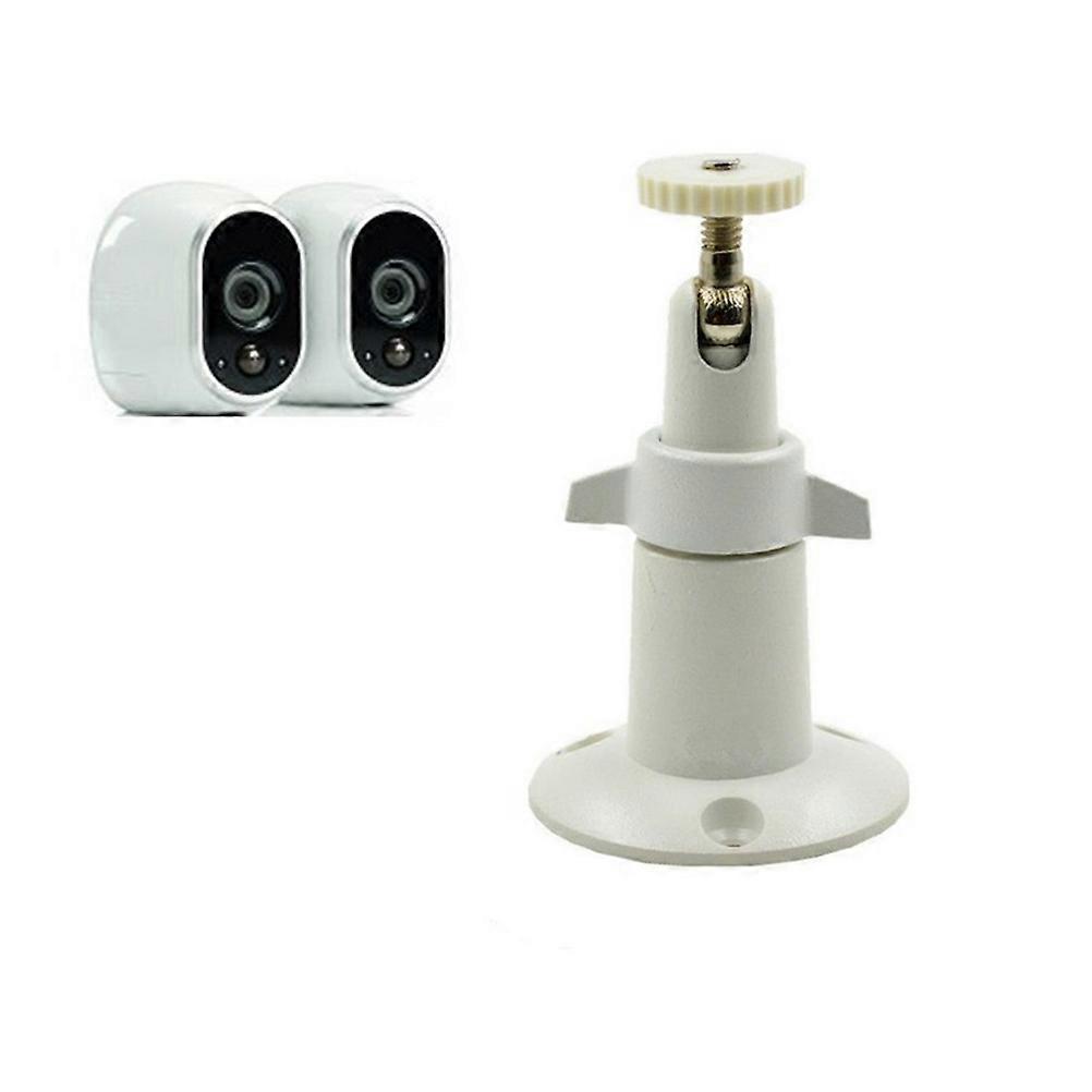 2 Pcs Security Camera Wall Mount Adjustable Indoor Outdoor Mount for Pro CCTV Camera and Other Camera (White)