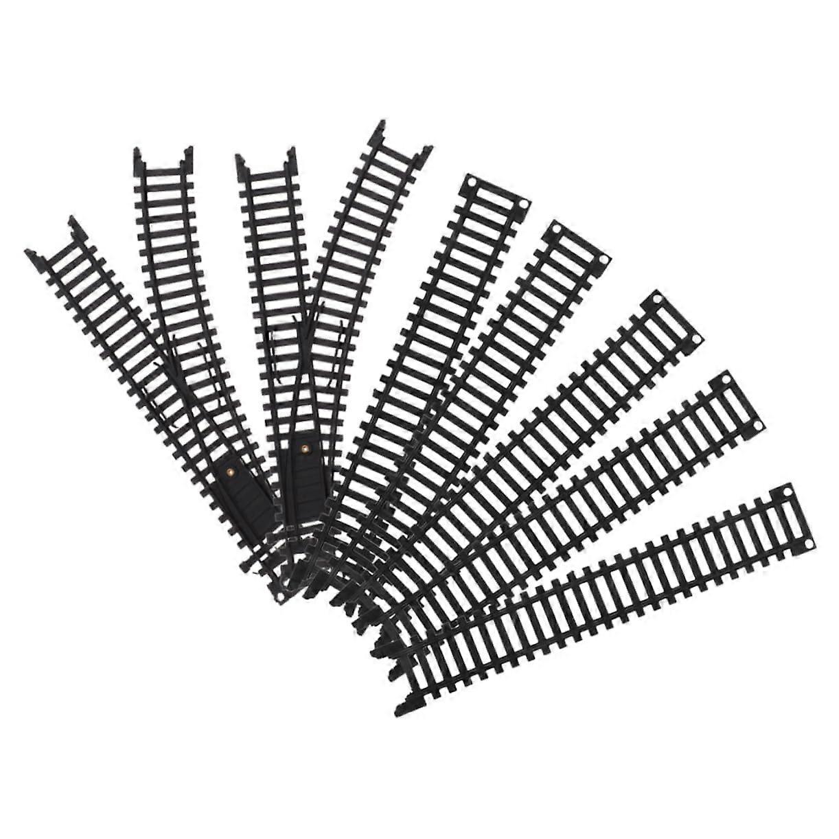 1 Set Railway Tracks Set Model Railway Accessories Rolling Railway Track Ball Miniature Railway Toy Train Tracks Ascending Tracks Railway Tracks