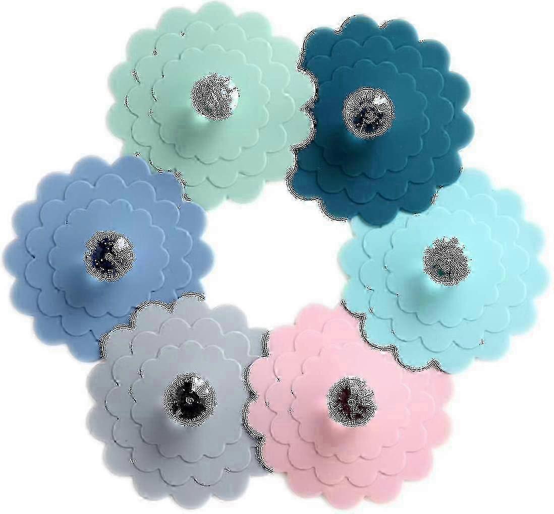 Set of 6 Extra Large Silicone Cup Lids for Universal Use