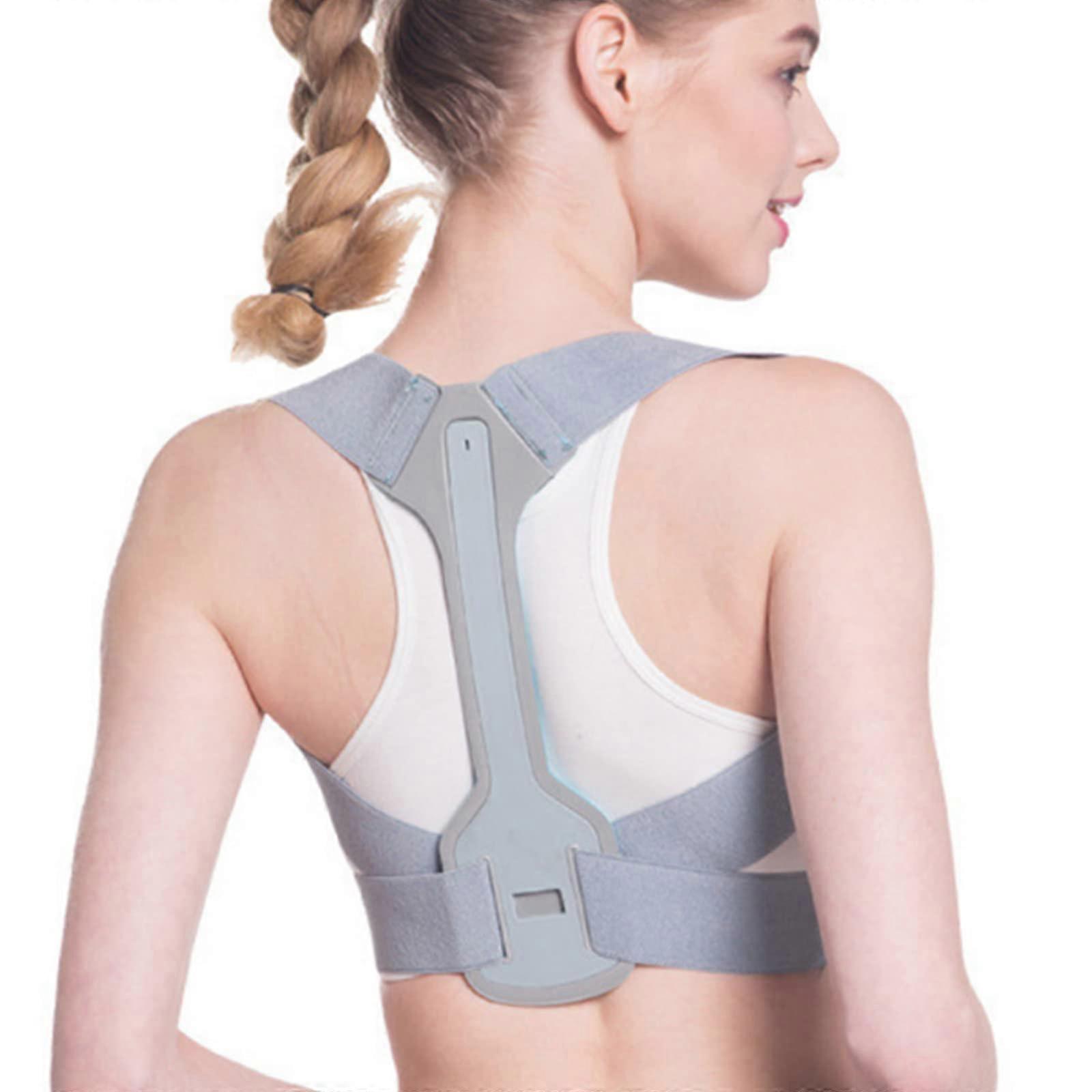 Corrector Humpback Correction Belt Posture Back Brace For Lumbar And Shoulder Correction Pain Relief Gray Size S