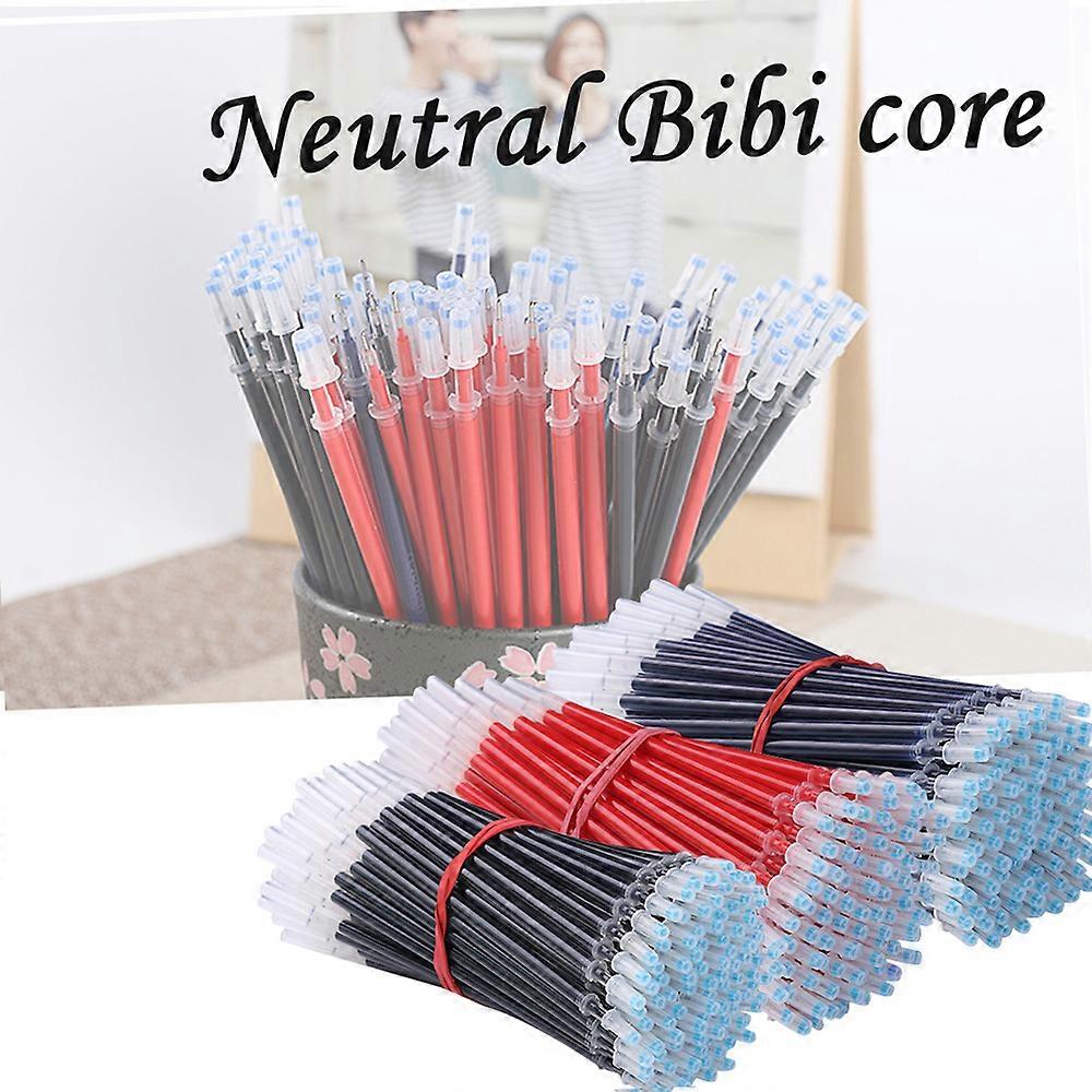 100Pcs Blue Gel Pen Refills Full Needle 0.5mm Replacement
