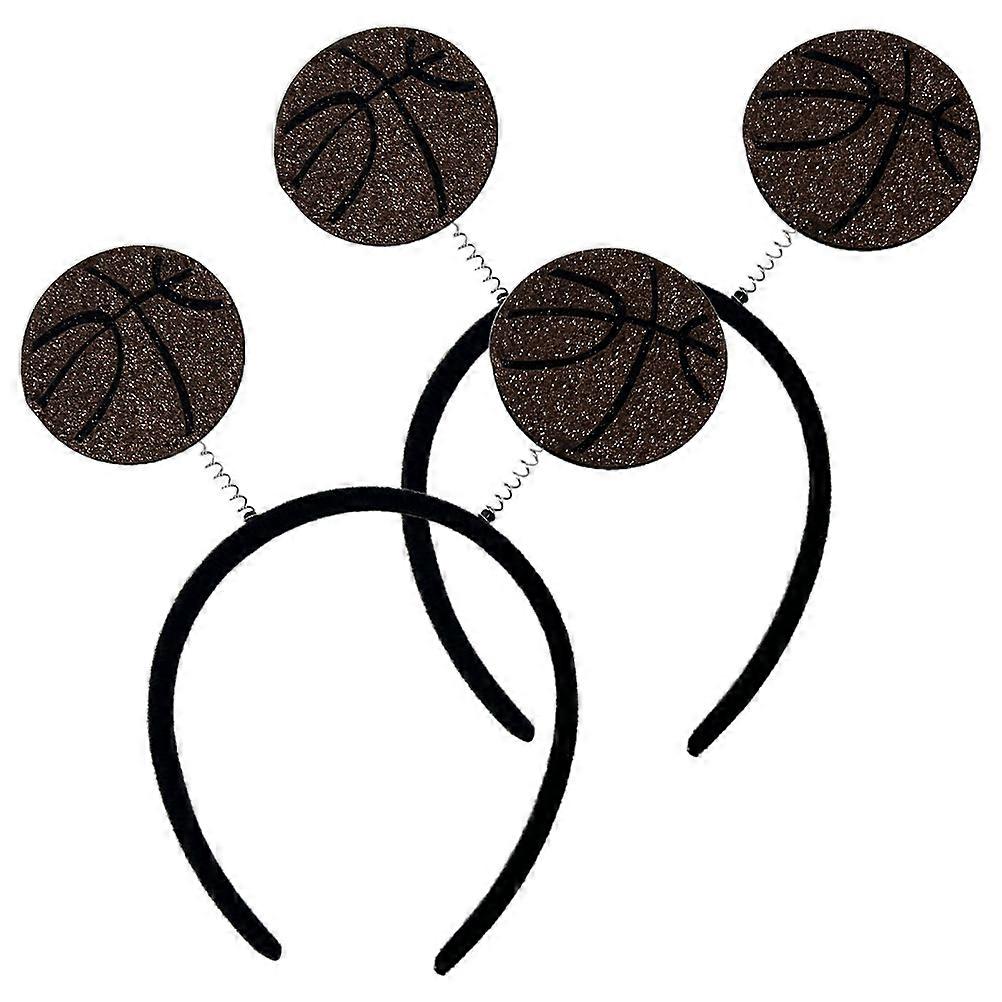 Glitter Hairband for Basketball Fans with Cloth and Plastic in Multi Color Size One Size Fits All