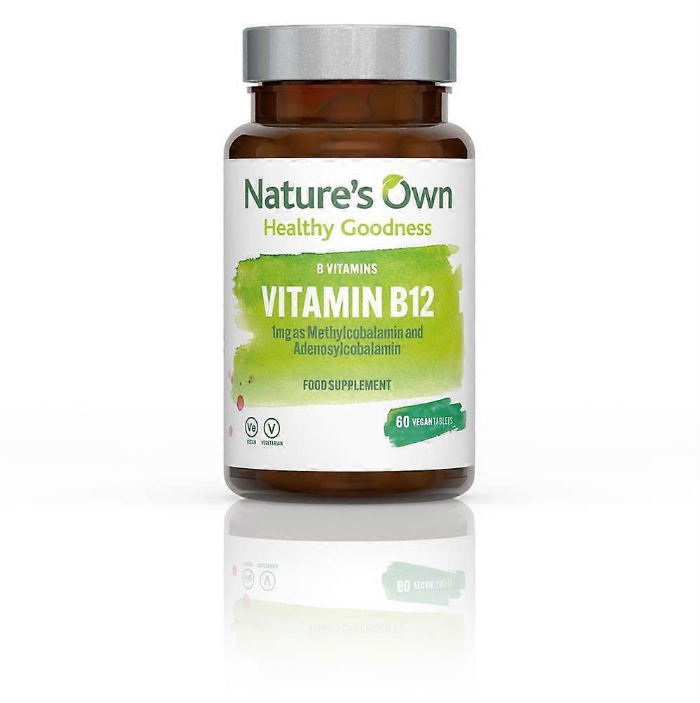 Natures Own Vitamin B12 Methylcobalamin Adenosylcobalamin 60 Tabs - 4 Pack