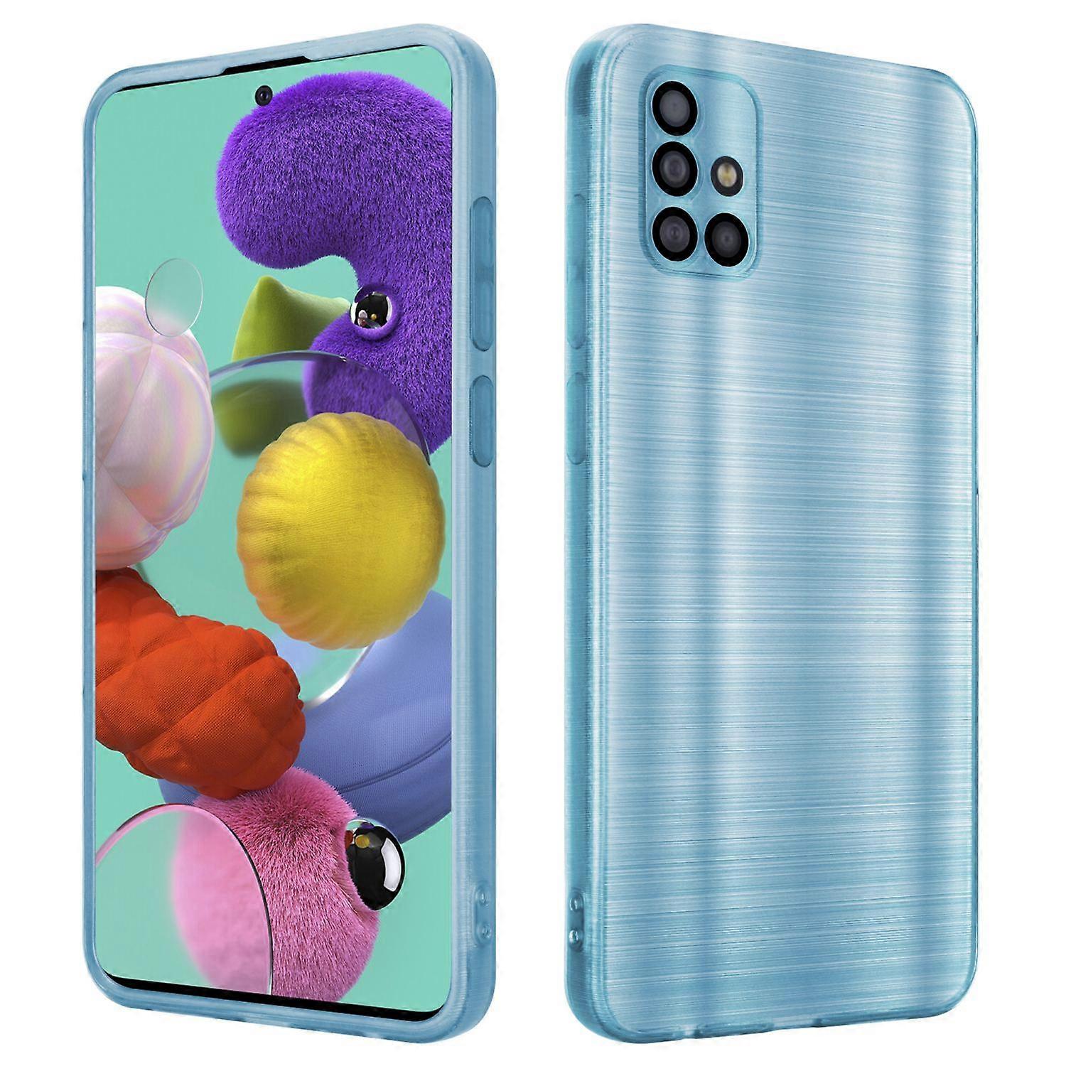 Samsung Galaxy A51 4G / M40s Protective Case - Brushed Design with Camera Protector