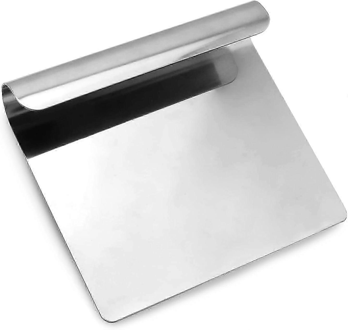 Stainless Steel Vegetable Spatula and Kitchen Scraper Tool, 14 x 12 cm for Cooking and Baking