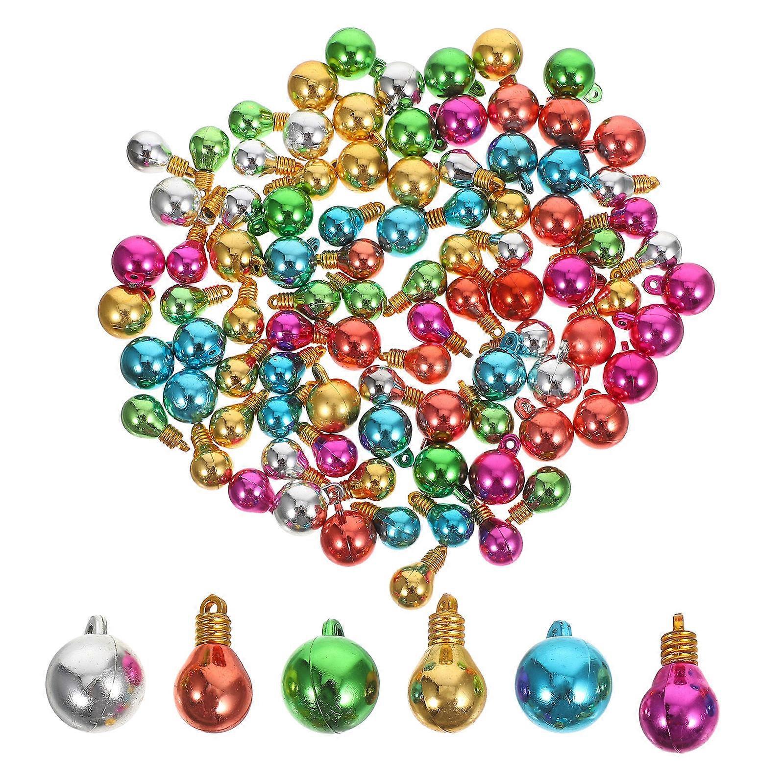 Here's a polished product description for your **100pcs Plastic Mini Christmas Bulb Beads**:
π **100pcs Plastic Mini Christmas Bulb Beads β Tiny