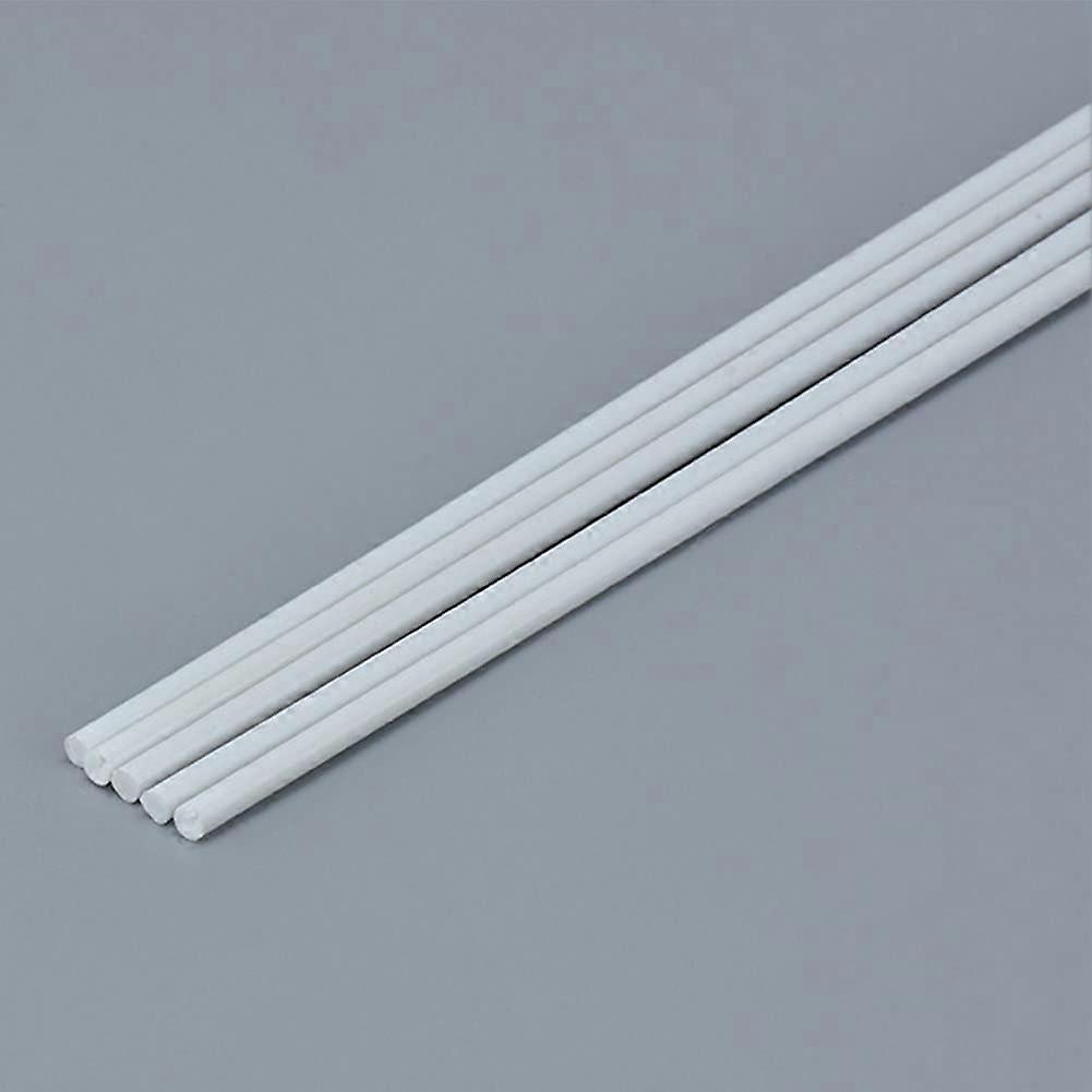 50Pcs White ABS Plastic Solid Round Rods 3mm Diameter 250mm Length for DIY Projects and Crafting
