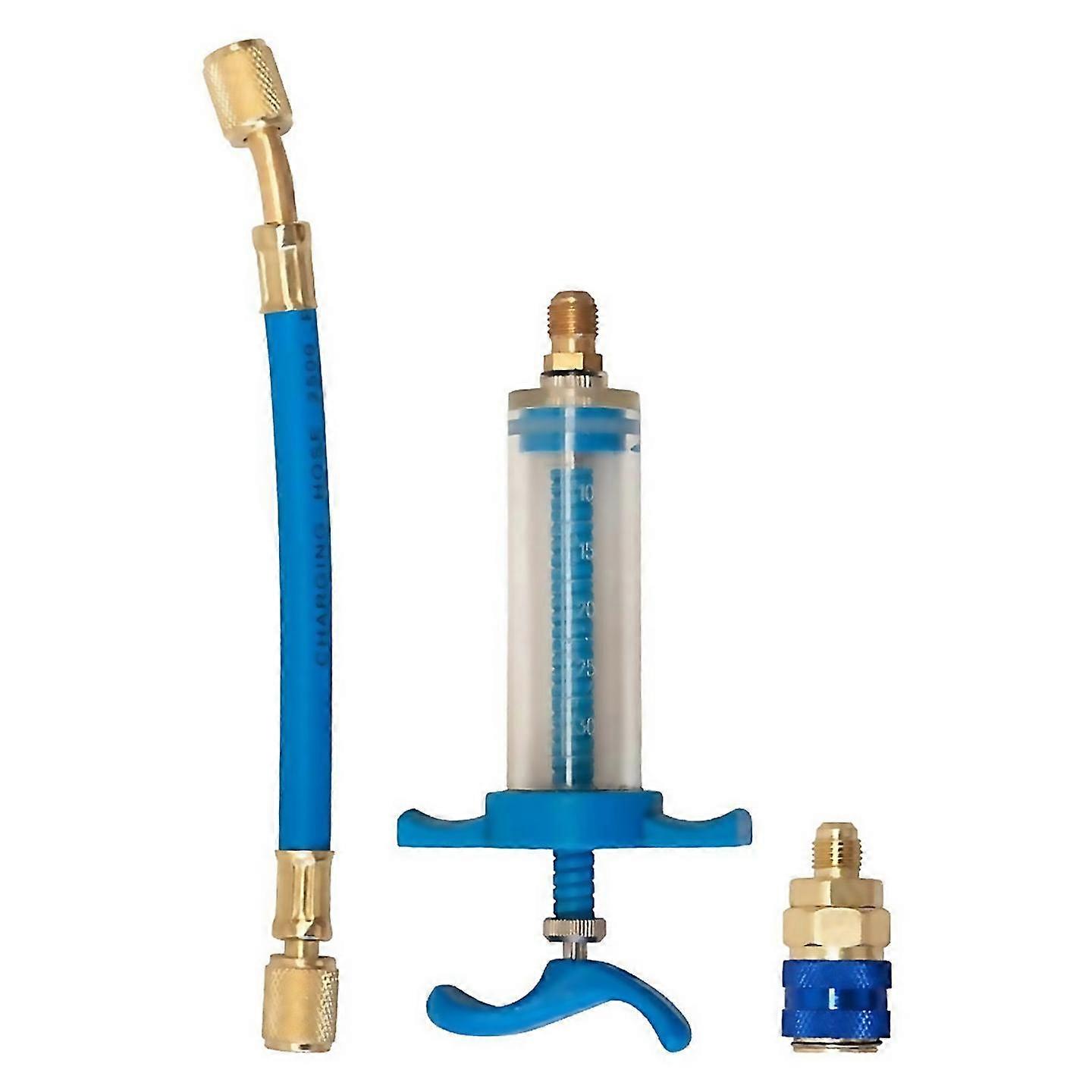 For Ac Oildye Injector 1oz With R134a Low Side Quick Coupler Adapter