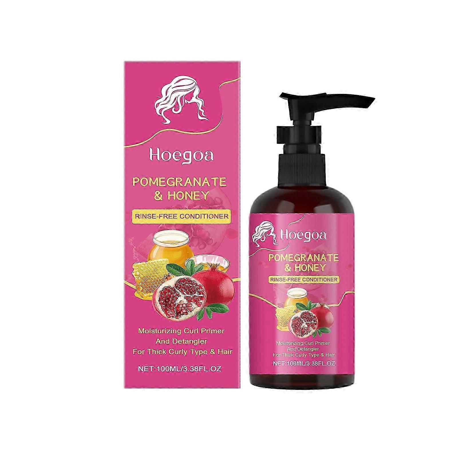 Hoegoa Pomegranate Leave-In Conditioner Nourishes dry, frizzy, gentle, smooth, moisturizing, shiny hair conditioner