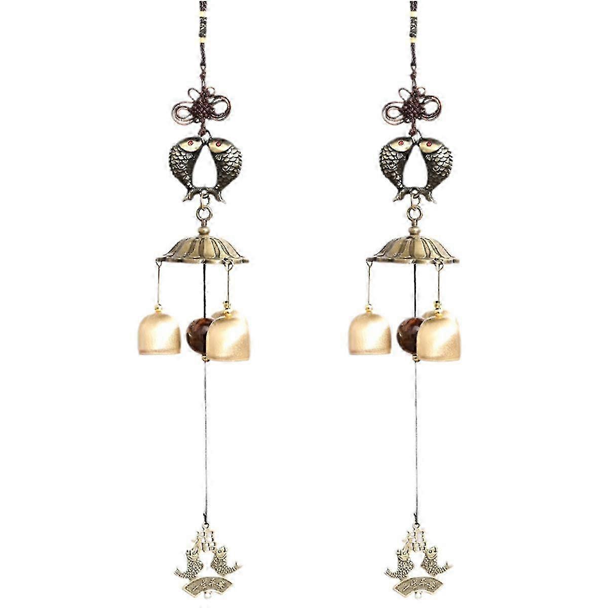 Metal Wind Chime Pendant Copper Bell Japanese Style Pendant