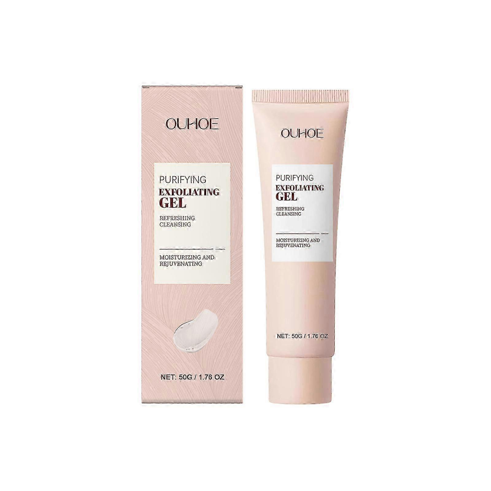 OUHOE exfoliating gel is refreshing, gentle, and cleanses facial skin with delicate moisture, oil control, and skincare facial cleanser