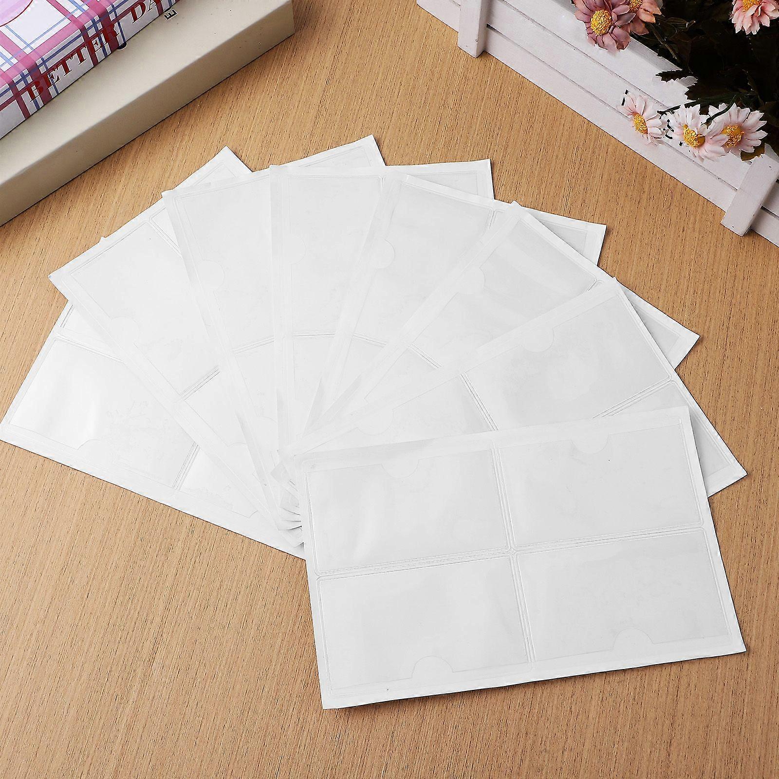 36 Pcs Label Holders Self Adhesive Horizontal Index Card Pockets Shelf Label Holders Card Sleeves