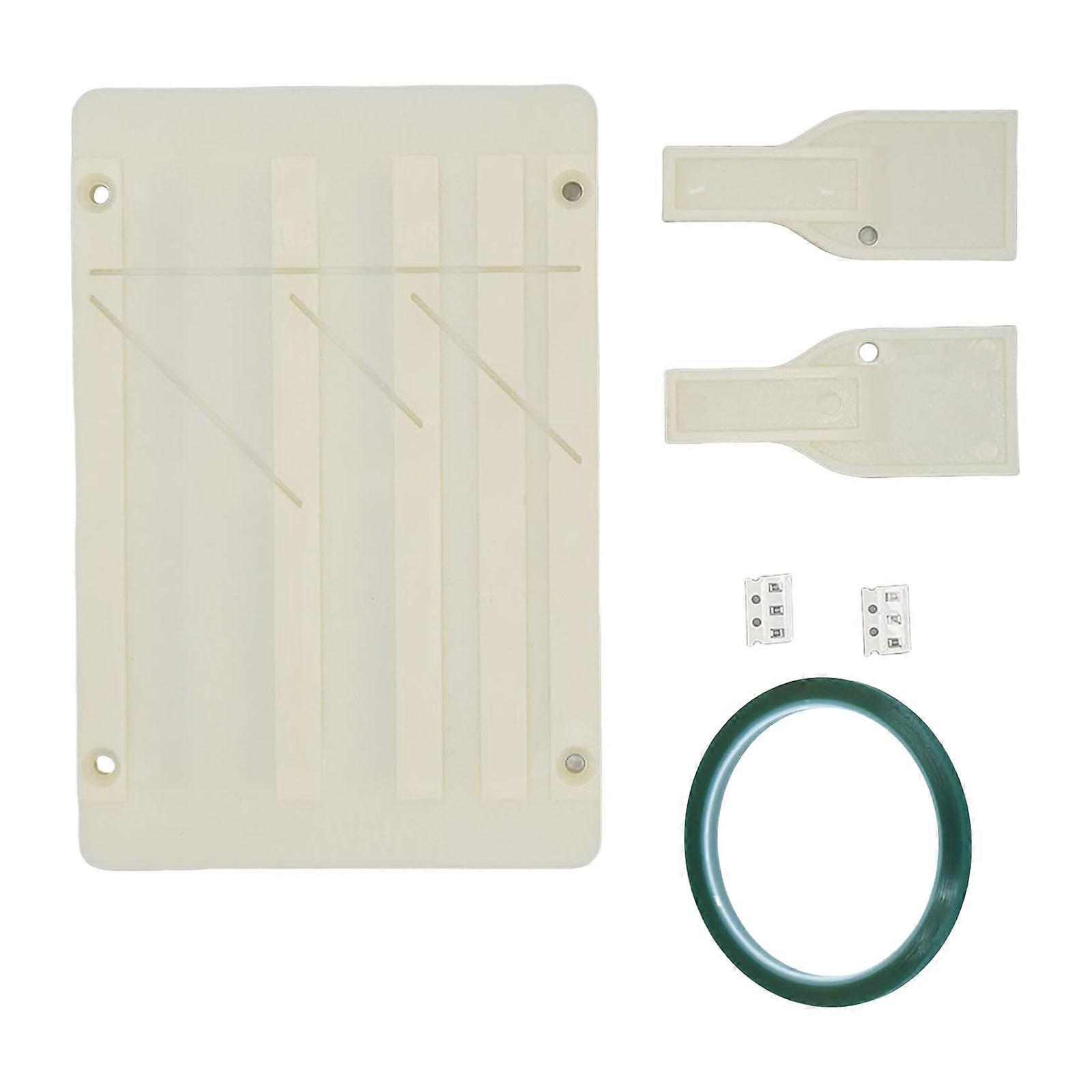 Splicing Block Kit Professional 1/4 10inch Tape Splicing Set Opening Cassette Tape Splicing Set for 1/4 1/2inch Tape Multicolor