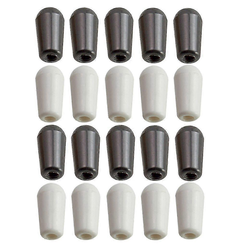Pack Of 20 Guitar 3 Way Toggle Switch Cap Tips Buttons Compatible w...