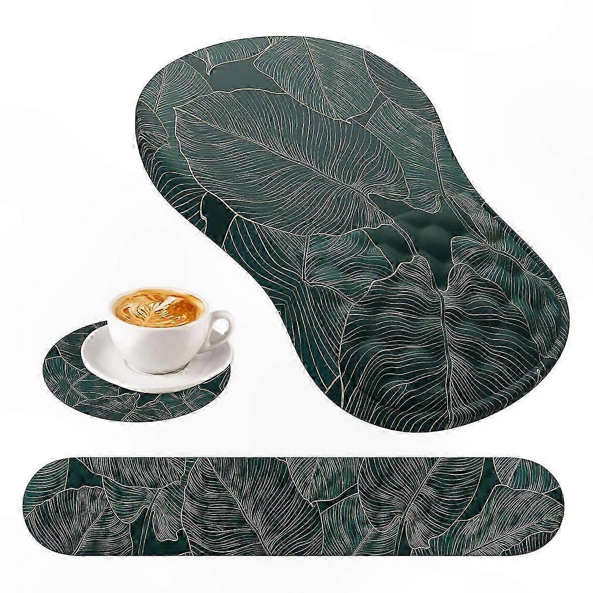 3-Piece Set with Wrist Support and Keyboard Pad, Ergonomic Design for Comfortable Use