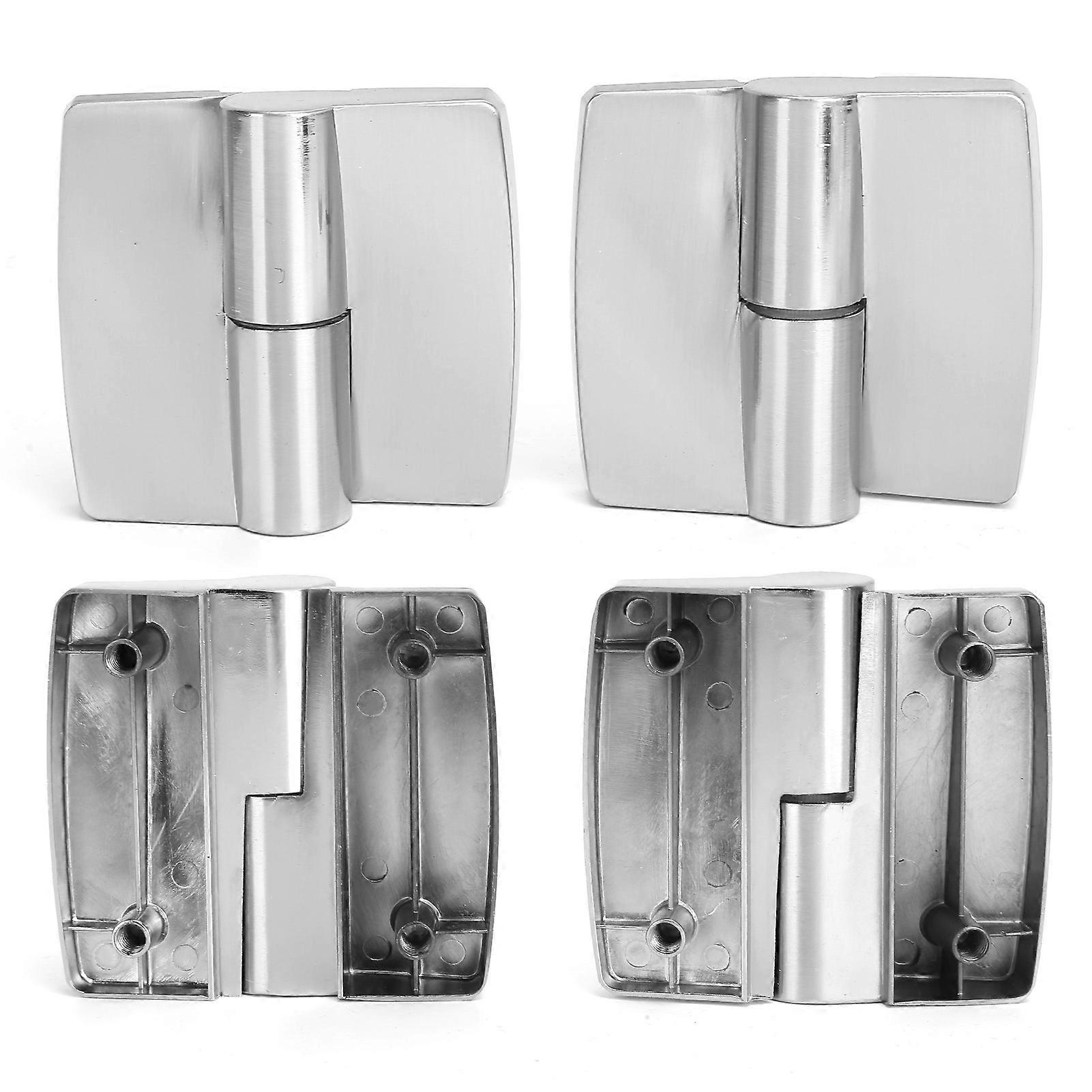 2PCS Left Side Gravity Hinge Aluminum Alloy 8.5x8cm Door Hardware