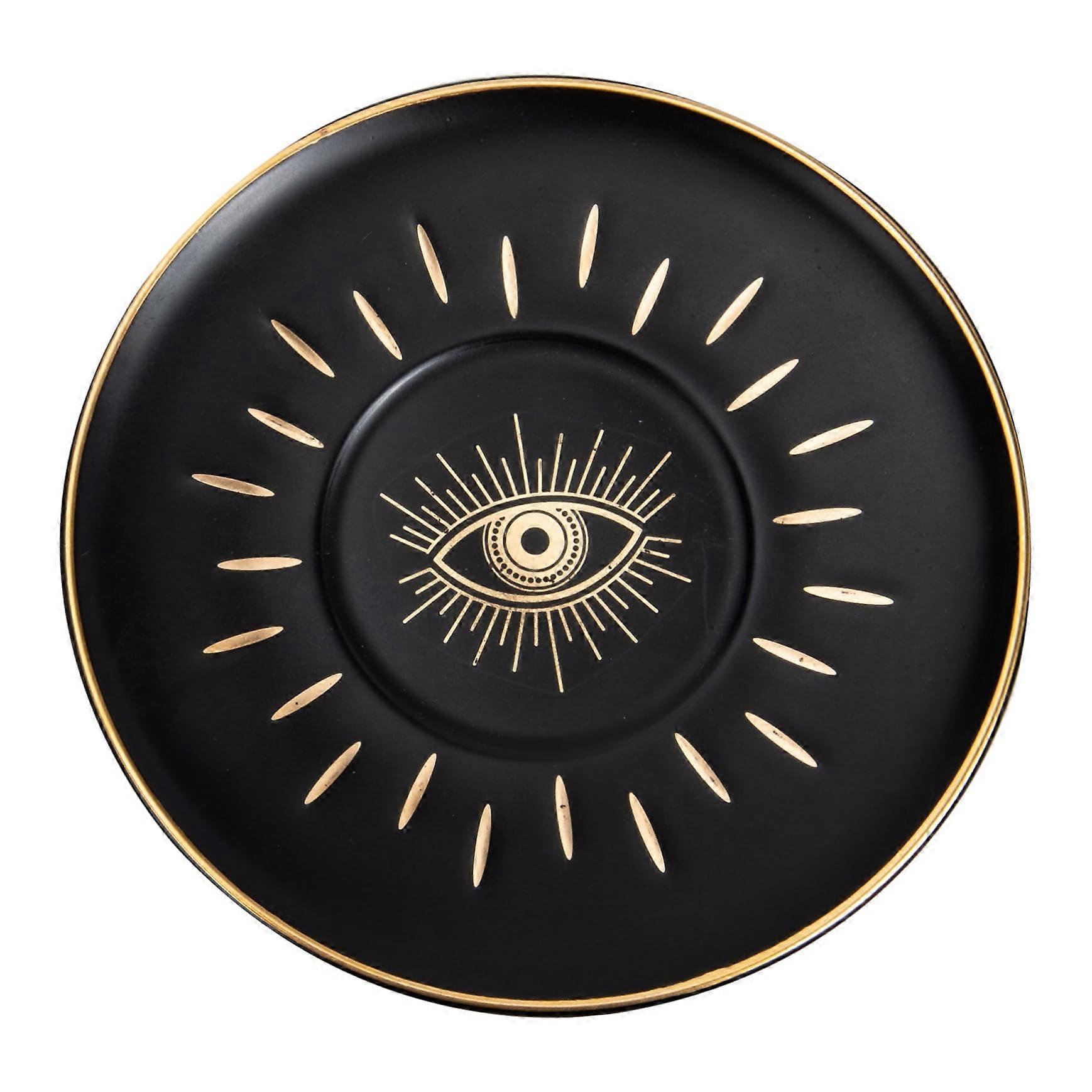 Eye Patterned Dessert Tray Pottery Serving Plate Versatile Dishware For Salad Pasta Breakfast Various Sizes