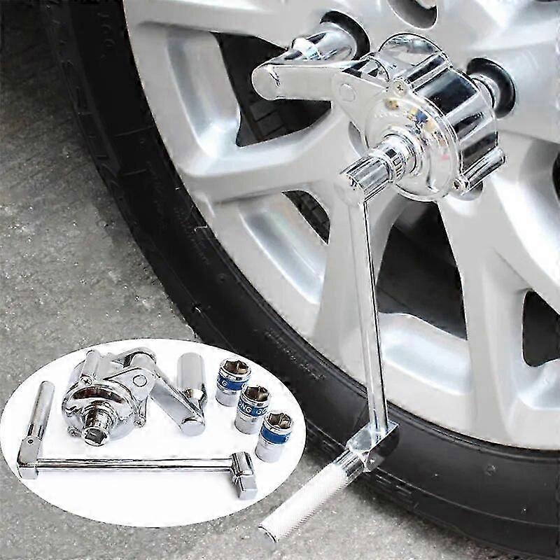 Torque multiplier for lugnuts removal, 1/2" car tire disassembly spanner