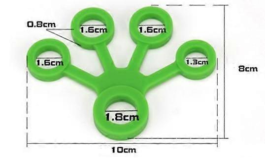 3Pcs Sector Finger Gripper Hand Grip Finger Expander Exercise(SectorLightGreen)